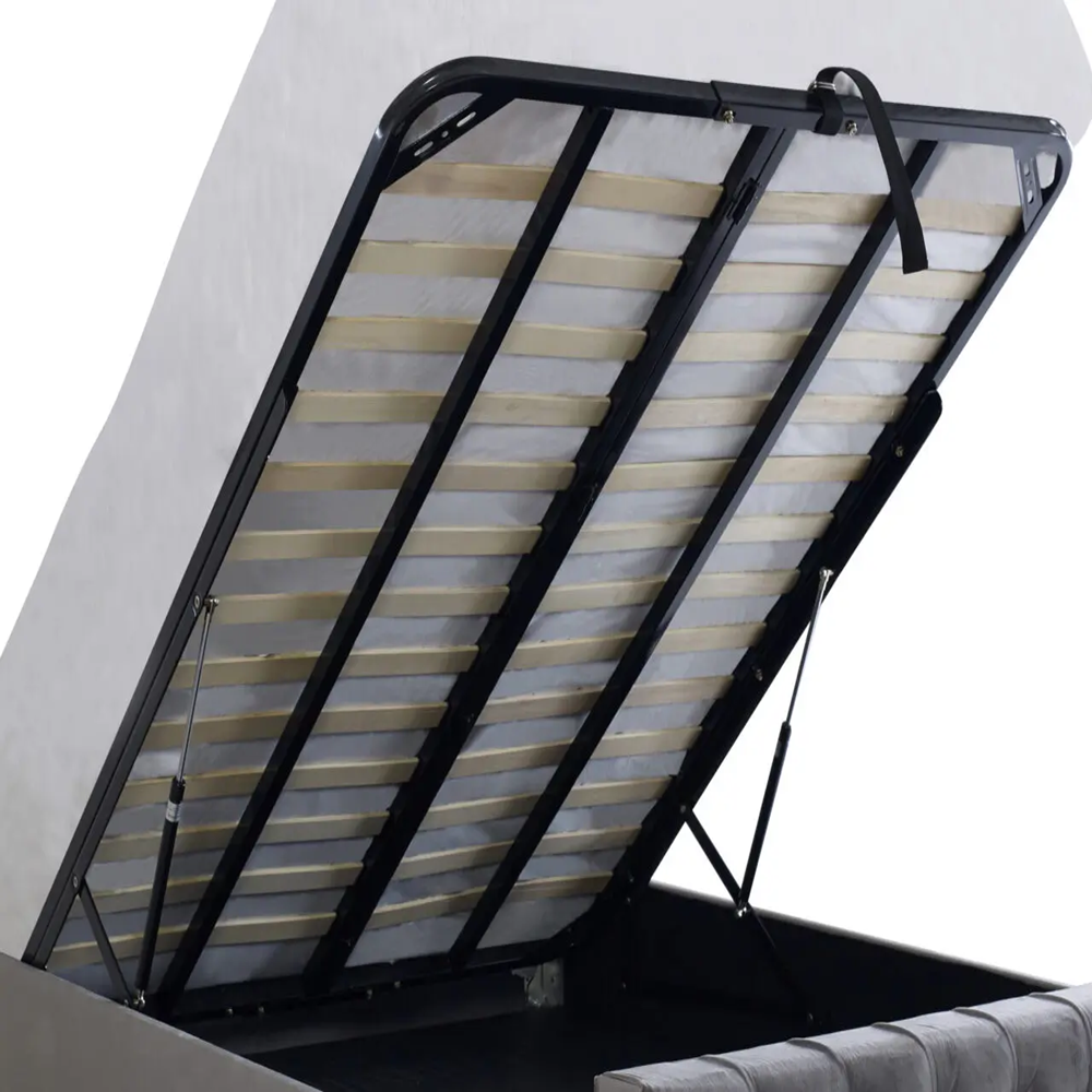 Luxury Upholstered Panel Bed – Stylish & Sturdy Frame