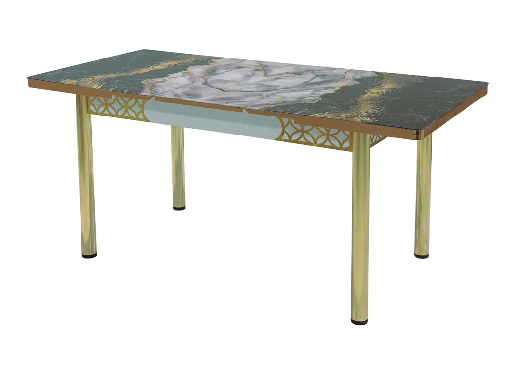 Grey Sand Dining Table with Star Chairs – Modern Luxury Dining Set